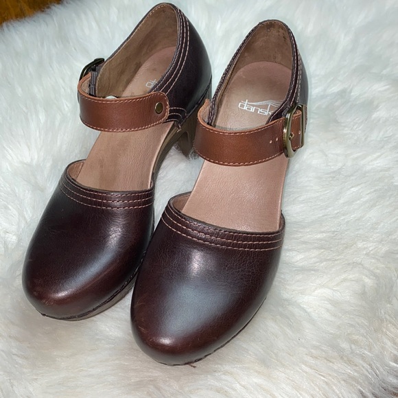 Dansko Shoes - Dansko Mary Jane Heeled Clogs Shoes Size 37 , 6.5, 7